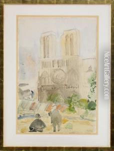 Notre Dame De Paris Oil Painting - Sigrid Hjerten