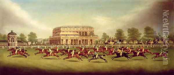 The Doncaster St. Leger of 1812 - The Finish Oil Painting - John Sinclair