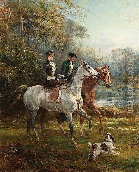 The Morning Ride Oil Painting - Heywood Hardy