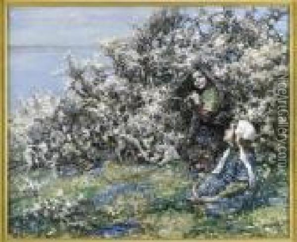 Blossom-time Oil Painting - Edward Atkinson Hornel