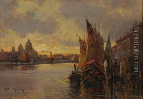 Scorcio Di Venezia Oil Painting - Anacleto Moiraghi