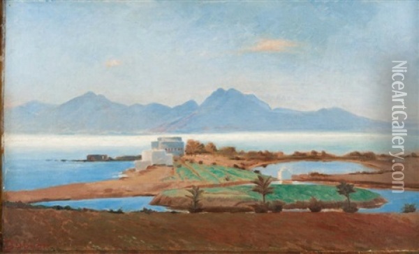 La Baie De Carthage Oil Painting - Alberic-Victor Duyver