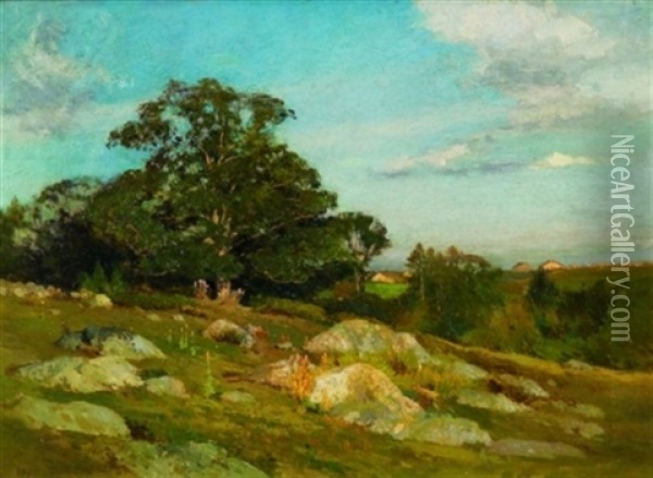 Rocky Field, Late Afternoon Oil Painting - Eugene L. Smyth