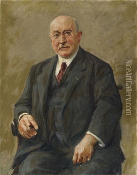 Regierungs-baumeister Adolph Schiller Oil Painting - Max Liebermann