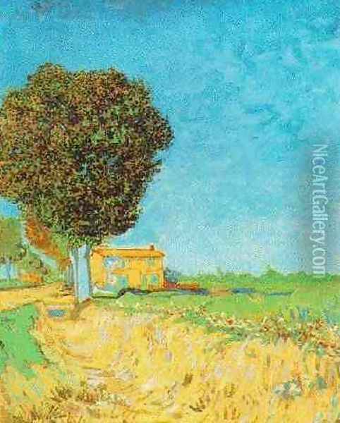 Lane Near Arles A Oil Painting - Vincent Van Gogh