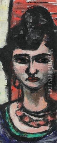 Italienerin Oil Painting - Max Beckmann