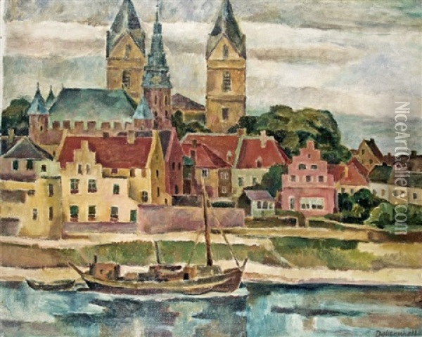 Rees Am Niederrhein Oil Painting - Eduard Dollerschell