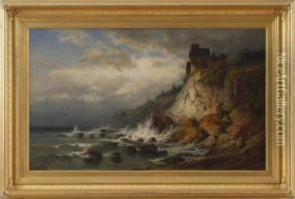 Stormy Seascape Oil Painting - Philipp Weber