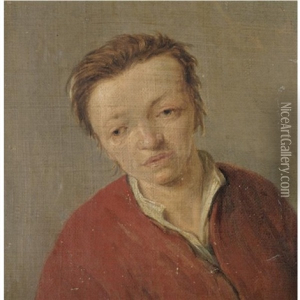 A Tronie Of A Young Boy Oil Painting - Adriaen Jansz van Ostade