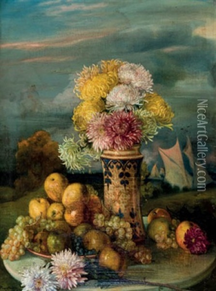 Florero Oil Painting - Jose Pinazo Martinez