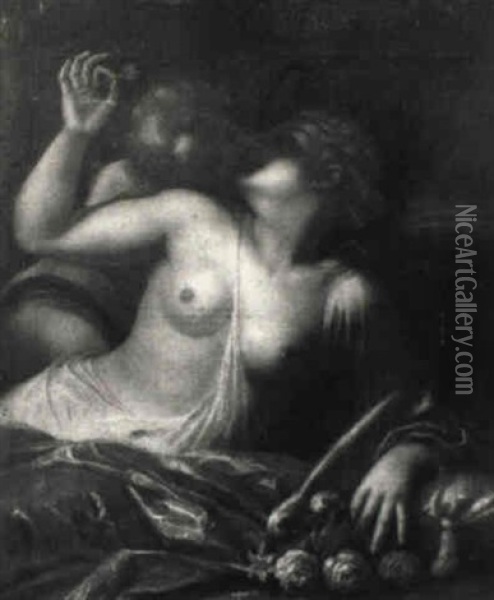 Amor Und Psyche Oil Painting - Pietro (Libertino) Liberi