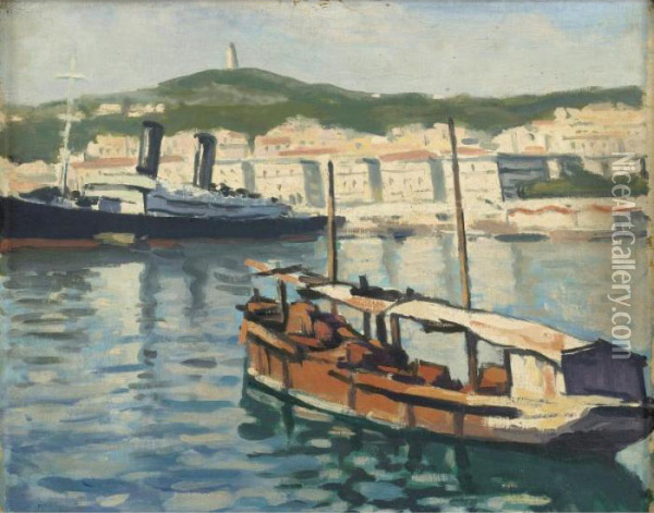 Le Port D'alger Oil Painting - Albert Marquet