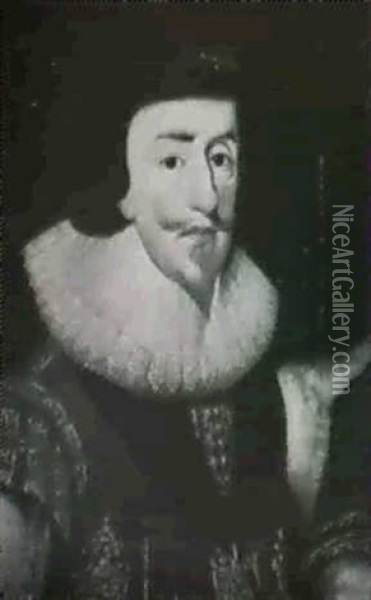 Portrait Of Charles I Oil Painting - Daniel Mytens the Elder