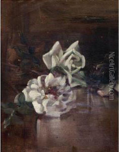 Floral Study Oil Painting - James Edward Hervey MacDonald