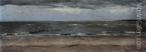 Strand Te Oostvoorne Oil Painting - Gerard Altmann