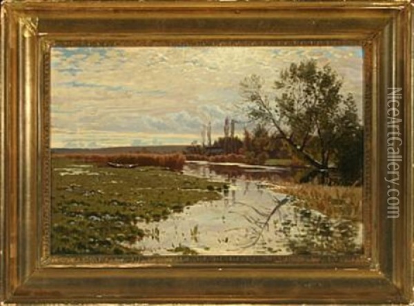 Scenery From Susa Near Herlufsholm Oil Painting - Ludvig Kabell