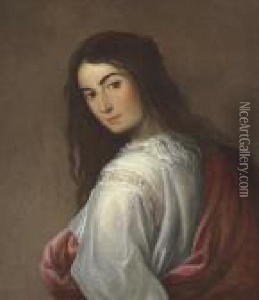Portrait Of A Girl Oil Painting - Bartolome Esteban Murillo
