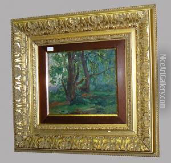 Foret Oil Painting - Henri Meuwis