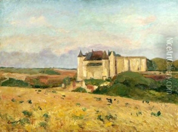 Le Chateau De Luynes Oil Painting - Abel Louis Alphonse Lauvray