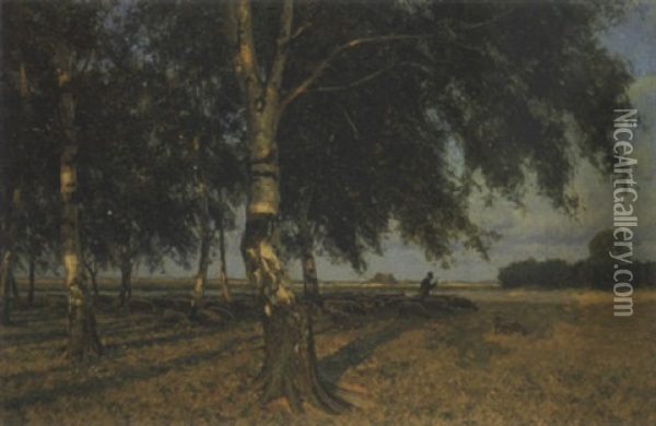 Gegen Abend Oil Painting - Wilhelm Fritzel