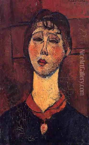 Madame Dorival Oil Painting - Amedeo Modigliani