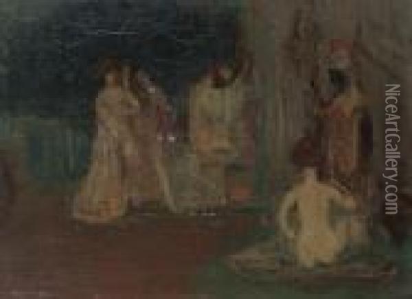 The Courtesans Oil Painting - Charles Edward Conder