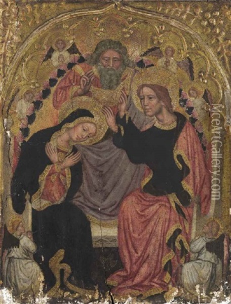 The Coronation Of The Virgin Oil Painting - Zanino di Pietro