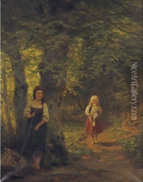 Hide And Seek Oil Painting - Franz-Maria Ingenmey