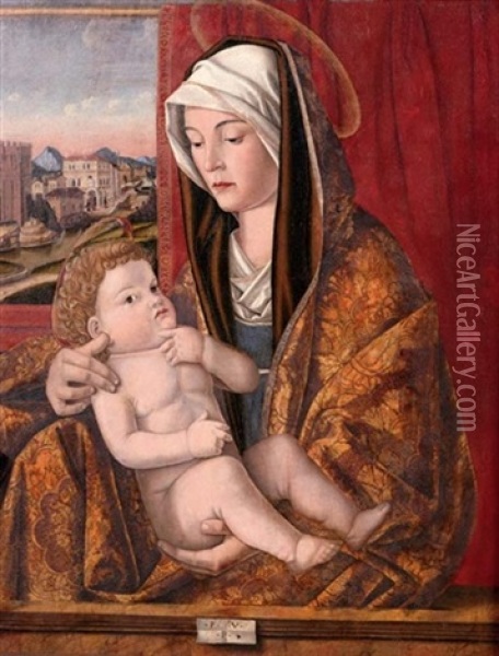 The Madonna And Child Oil Painting -  Pasqualino da Venezia