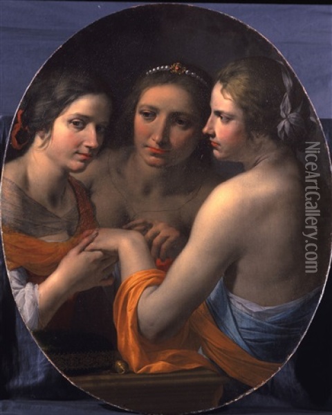 At The Theatre Oil Painting - Giovanni Martinelli