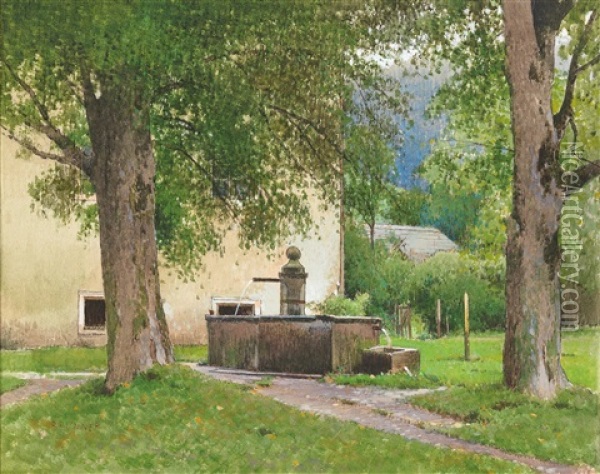 Kirchberg An Der Pielach Oil Painting - Ferdinand Brunner