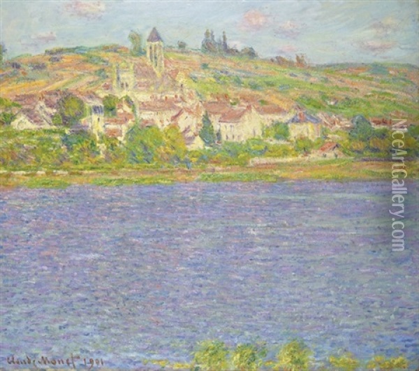 Vetheuil, Effet De Soleil Oil Painting - Claude Monet