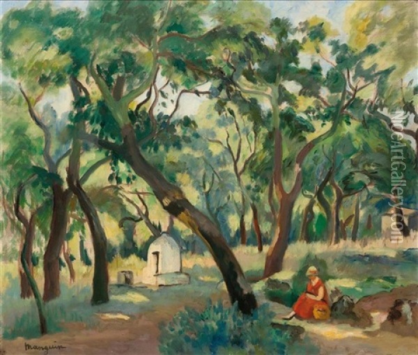 Le Puits En Foret. Ete-automne Oil Painting - Henri Charles Manguin