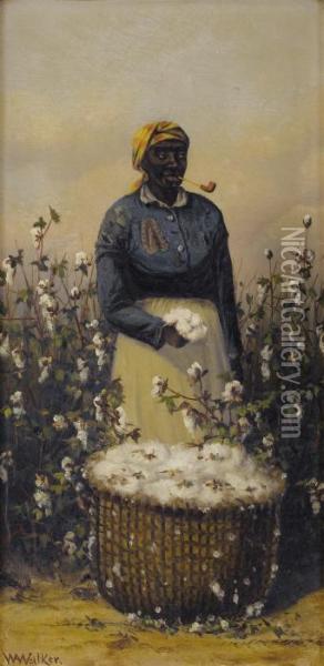 Cotton Picker Oil Painting - William Aiken Walker