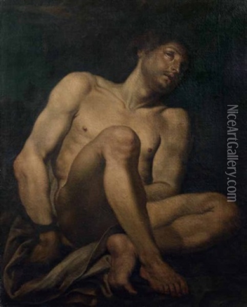 Saint Sebastien Oil Painting - Louis (Ludovico) Finson