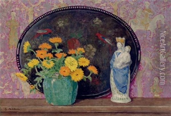 The Mantel Shelf Oil Painting - Gari Melchers
