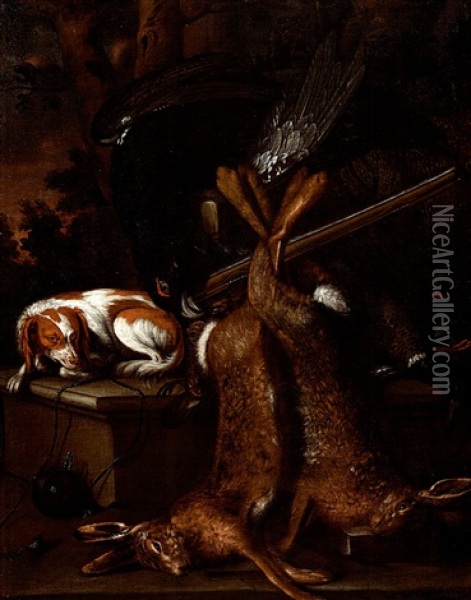Trophee De Chasse Oil Painting - Johannes Gysbert Vogel the Elder