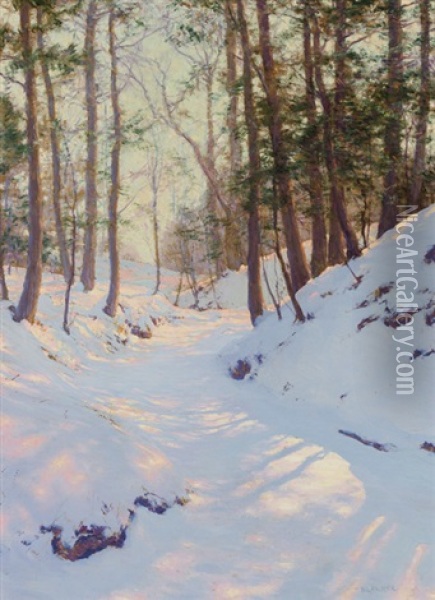 Winter Shadows Oil Painting - Walter Launt Palmer