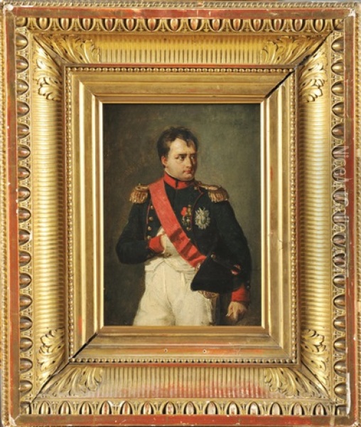Portrait De L'empereur Napoleon 1er Oil Painting - Robert Jacques Francois Faust Lefevre