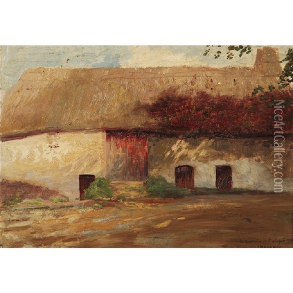 Le Souvenir De Bretagne, 1900 Oil Painting - Victor Charreton