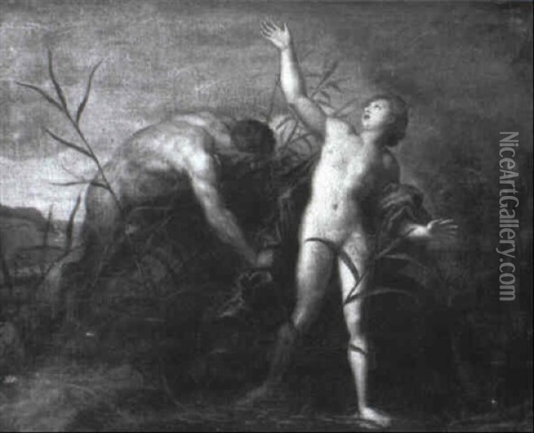 Pan And Syrinx Oil Painting - Louis de Boulogne the Younger