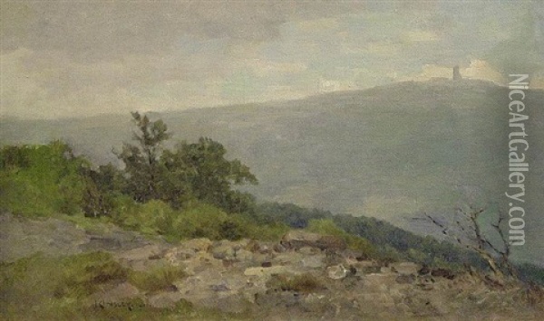 Taunuslandschaft Mit Dem Feldberg Oil Painting - Nelson Gray Kinsley