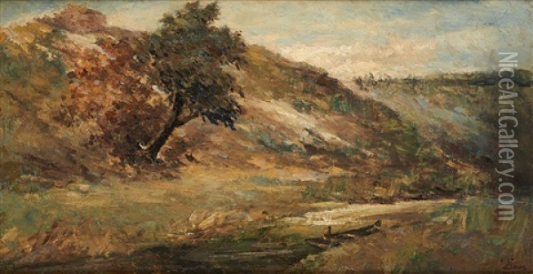 Vue De La Riviere Oil Painting - Theodore Baron