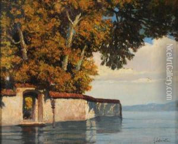 Paesaggio Lacustre Oil Painting - Giovanni Salviati