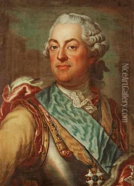 Adam Horn Af Ekebyholm (1717-1778) Oil Painting - Jacob Bjork