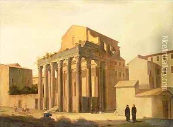 The Forum Rome Oil Painting - Filippo Gagliardi