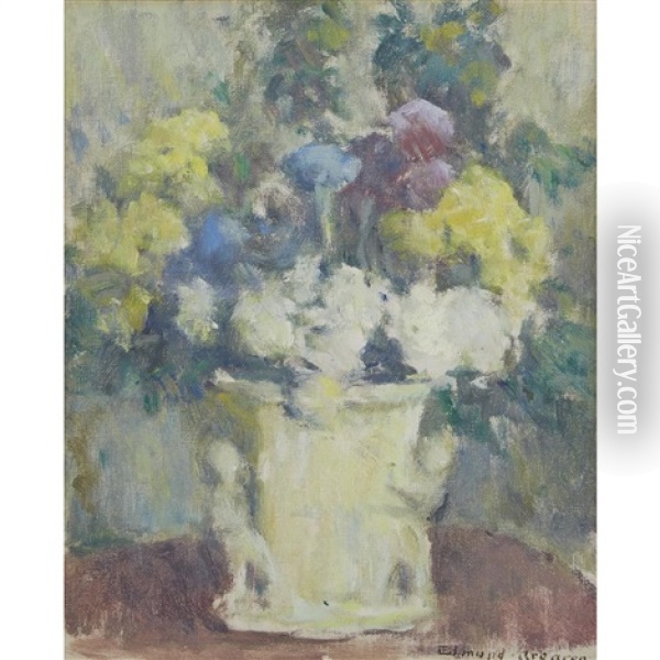 Flower Study Oil Painting - Edmund William Greacen