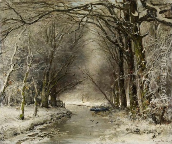 Winterwald Oil Painting - Louis Apol