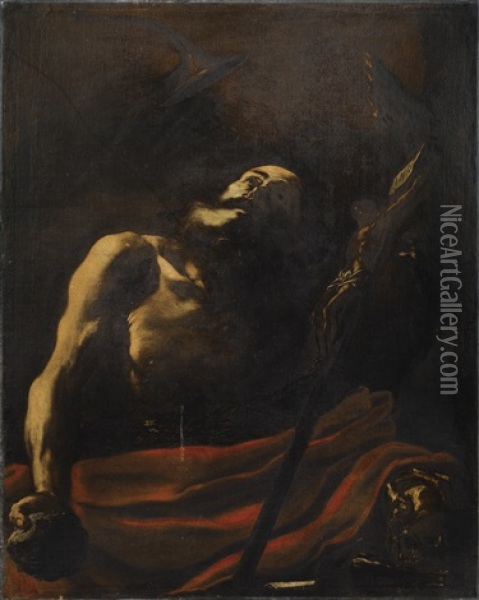Saint Jerome Oil Painting - Mattia Preti