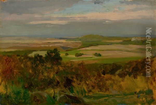 Landschaftsstudie Oil Painting - Carl Irmer